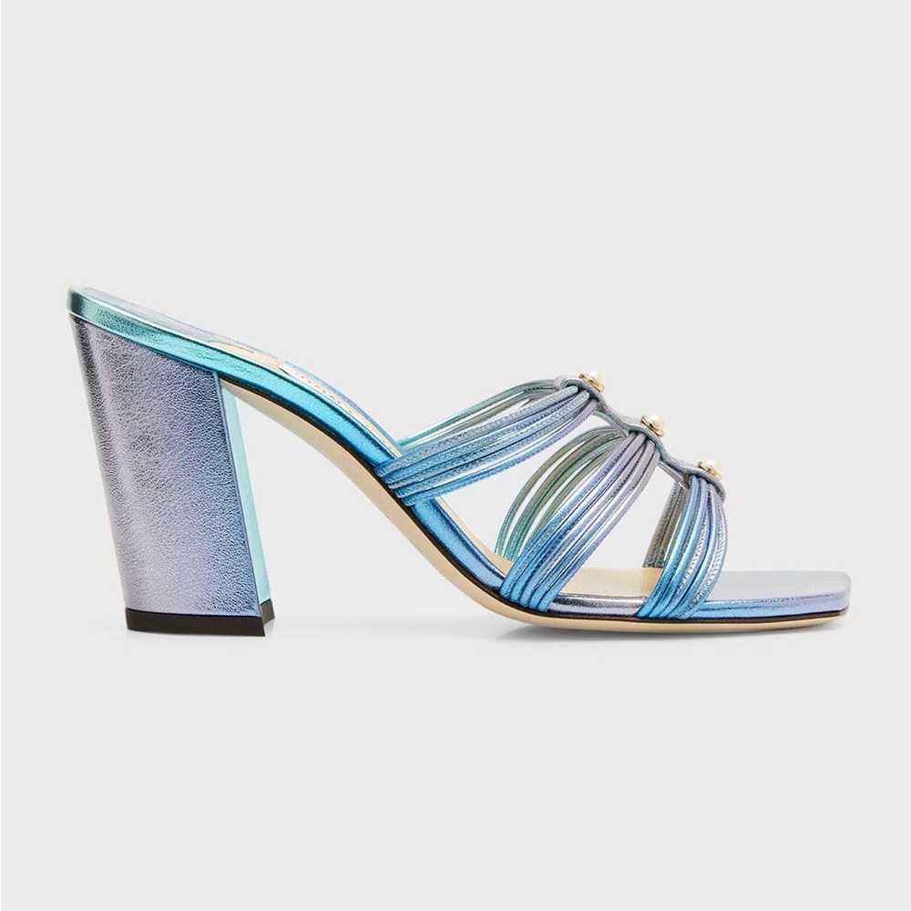 Jimmy Choo Kayla 85 iridescent heels size 40 new